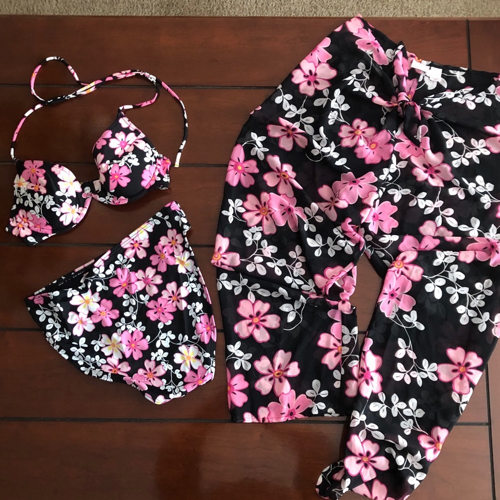 3 piece swim suit set